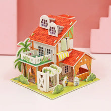 Charger l&#39;image dans la galerie, Puzzle-en-3D-maisons-miniatures-Dwelto-enfant
