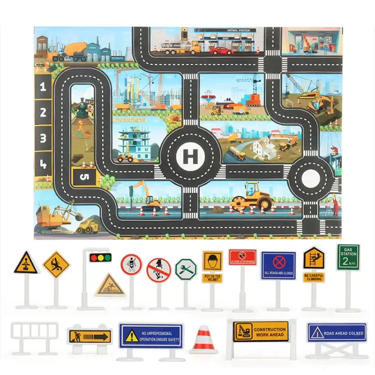 Tapis Voiture Circuit | Éveil Sensoriel