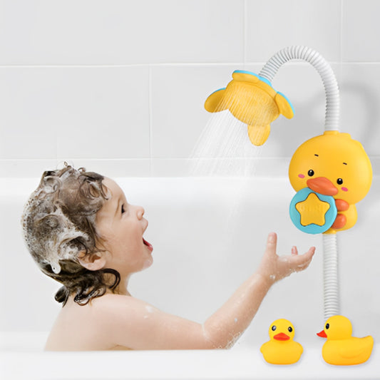 jouet baignoire bebe canard jaune